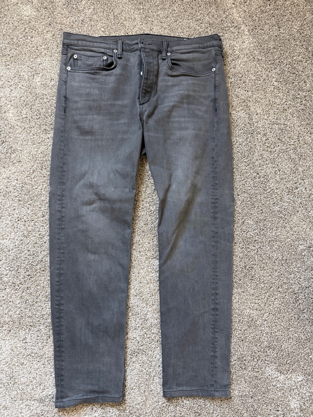 rag & bone Men's Straight Jeans - Charcoal Gray